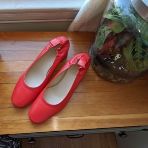 Red Everlane Day Heels